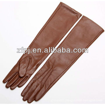 2016 newly stylish long arm leather gloves